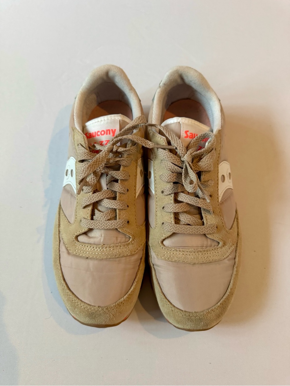 Saucony Cream and White Jazz Original Low-Top Sneakers - Picture 3 of 5